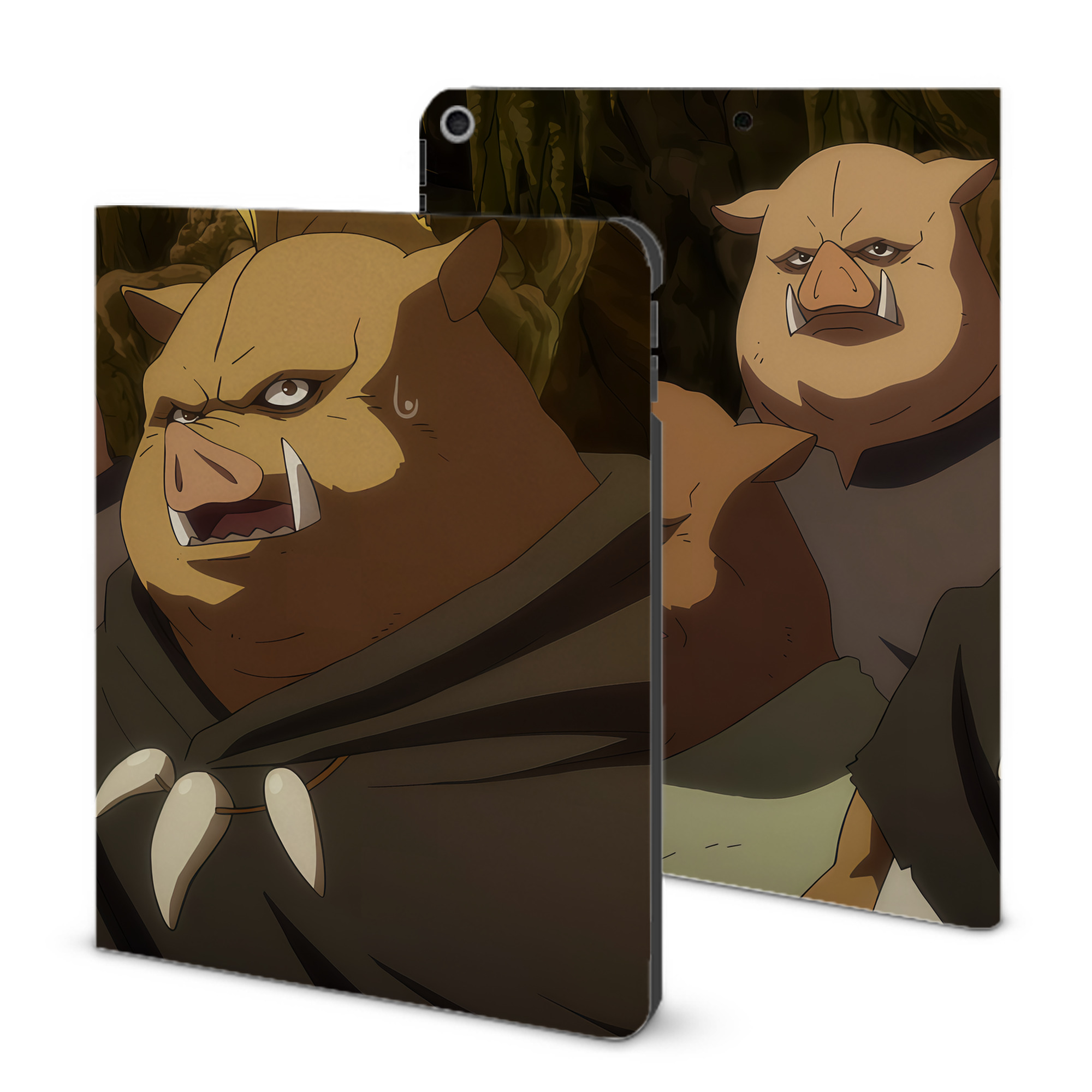 （画像用） 転スラ Regarding Reincarnated to Slime IPad ケース ブック型 PUレザー TPU 耐衝撃 軽量 薄型 ペン収納なし 全面保護 IPad 各モデル対応